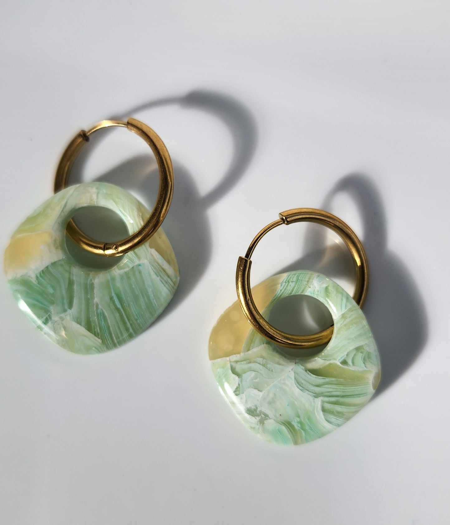Pastel Green Faux Stone