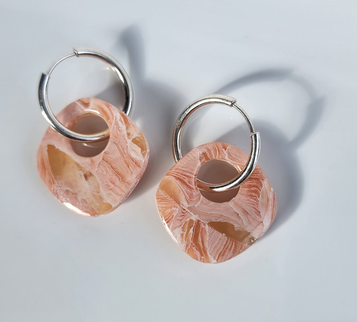Pastel Orange Faux Stone