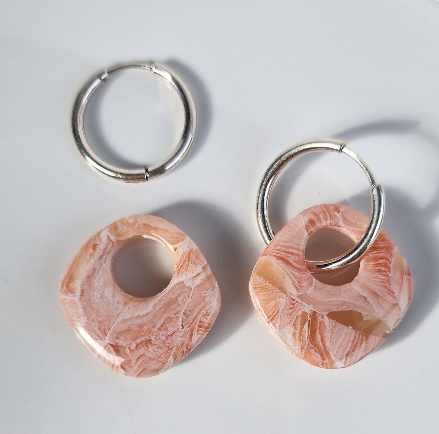 Pastel Orange Faux Stone